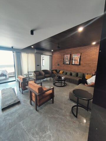 Living Room in 4 BHK Apartment at Bopal – for Rent