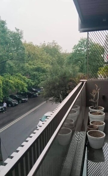 Balcony in 4 BHK Builder Floor at Saket – for Rent