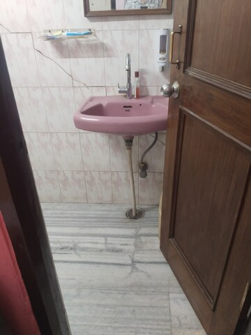 Bathroom in 1 RK Builder Floor at Gomti Nagar – for Rent