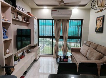 Living Room in 1 BHK Apartment at Lodha Crown Quality Homes, Majiwada – for Rent
