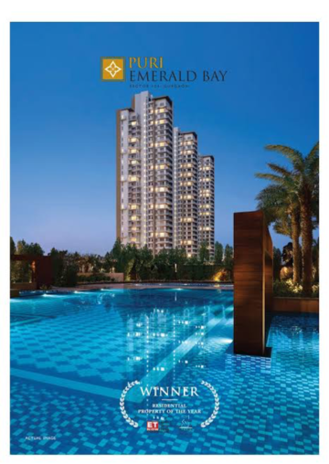 Swimming Pool in 3.5 BHK Apartment at Puri Emerald Bay, Dhanwapur – for Sale