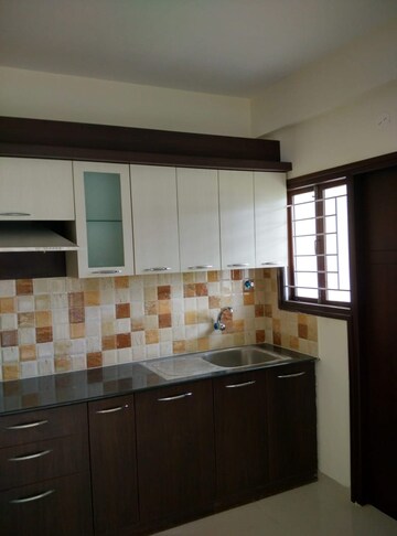 Kitchen in 3 BHK Apartment at R R Dheeraj LakeFront, Dasarahalli Main Road – for Sale