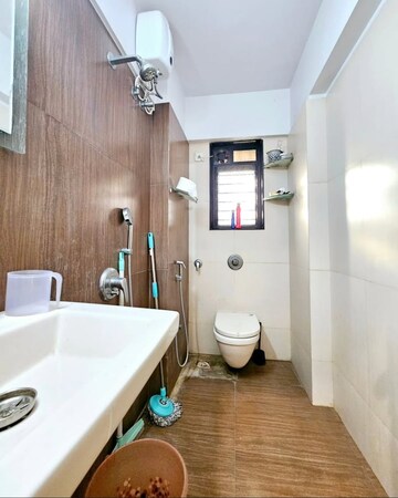 Bathroom in 2 BHK Apartment at Monarch CHS, Andheri East – for Rent