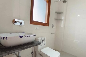 Bathroom in 1 RK Apartment at Paryavaran Complex – for Rent