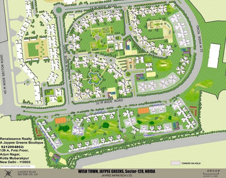 Master Plan, jaypee-greens-kosmos 2 Bedroom 850 Sq.Ft. Apartment In Sector 134 Noida 9098888