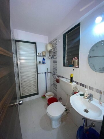 Bathroom in 2 BHK Apartment at Mahavir Kalpavruksha, Ghodbunder Road – for Rent