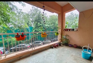 Balcony in 3 BHK Builder Floor at Paryavaran Complex – for Rent