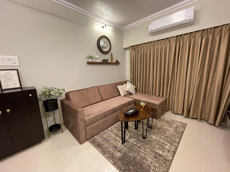 Living Room, kanakia-rainforest 1 Bedroom 445 Sq.Ft. Apartment In Andheri East Mumbai 9099072