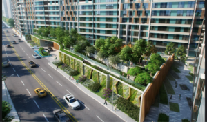 Balcony in 3 BHK Apartment at Adani Ten BKC, Gandhi Nagar – for Sale