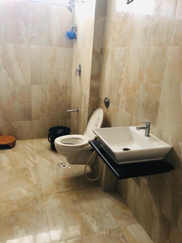 Bathroom in 3 BHK Apartment at Shree Balaji Wind Park, Near Nirma University On Sg Highway – for Rent