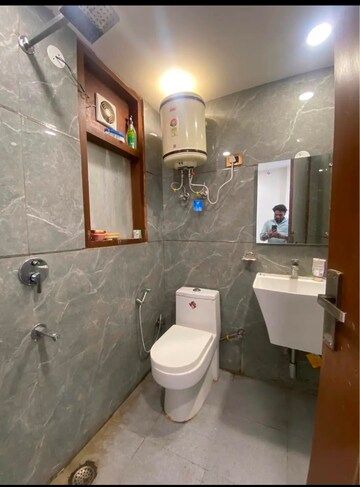 Bathroom in 2 BHK Builder Floor at Paryavaran Complex – for Rent