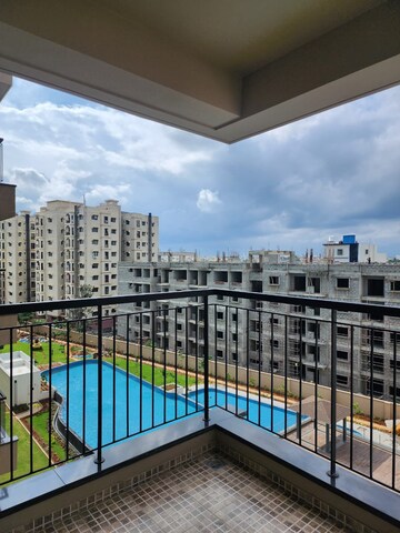 Balcony in 3 BHK Apartment at Sobha Lake Garden, Kr Puram – for Rent