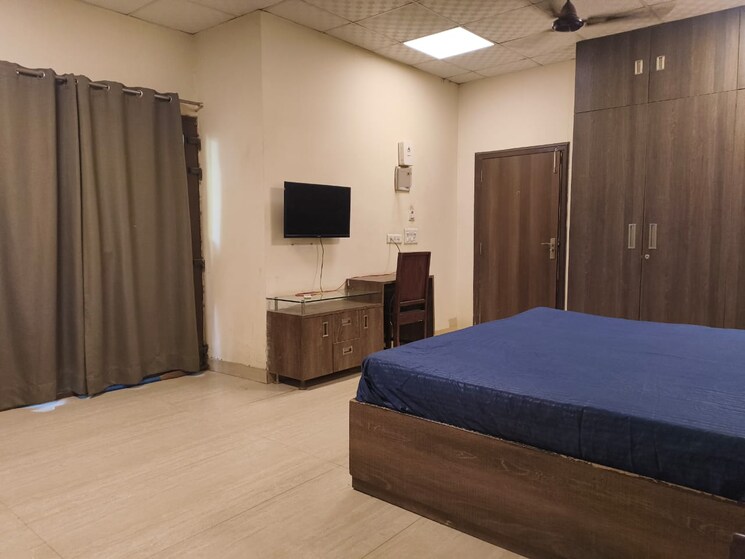 Bedroom, aez-aloha 1 RK 650 Sq.Ft. Builder Floor In Sector 57 Gurgaon 9099587