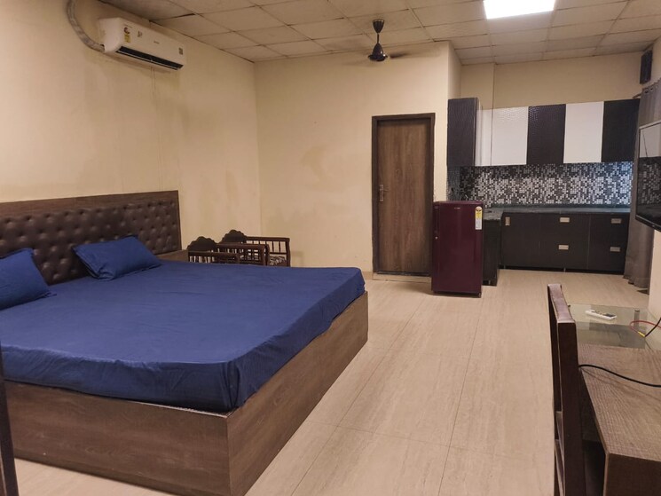 Bedroom, aez-aloha 1 RK 650 Sq.Ft. Builder Floor In Sector 57 Gurgaon 9099587