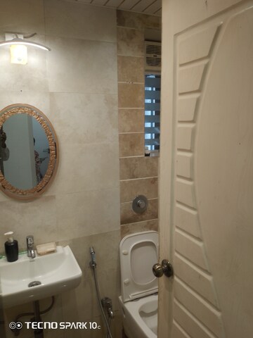 Bathroom in 2 BHK Apartment at Mohini Castle, Khar West – for Rent