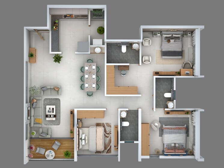 Floor Plan, kondhwa budruk 2 Bedroom 853 Sq.Ft. Apartment In Kondhwa Budruk Pune 9099848