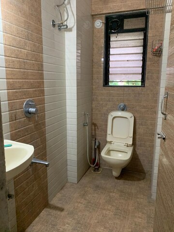 Bathroom in 2 BHK Apartment at Swapna Siddhi CHS, Borivali West – for Rent