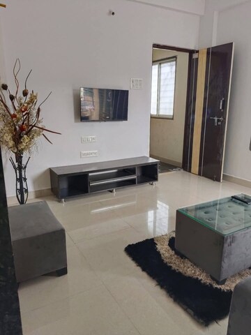 Living Room in 1 BHK Apartment at SG Lanke Vishwajeet Residency, Kharadi – for Rent