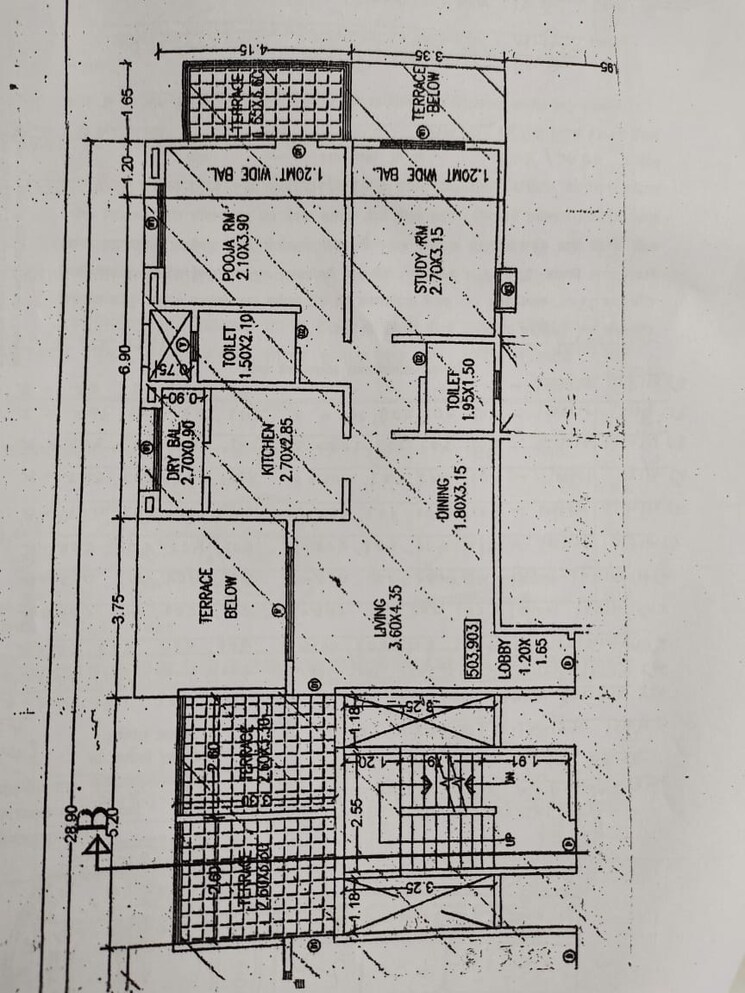 Floor Plan, shree-bal-kapil-aasmant 2 Bedroom 980 Sq.Ft. Apartment In Pashan Pune 9100072