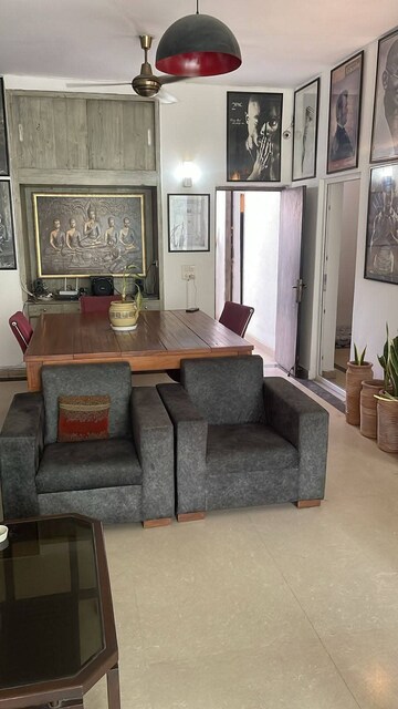 Living Room in 2 BHK Builder Floor at Freedom Fighters Enclave – for Rent