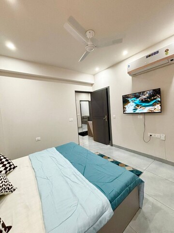 Bedroom in 1 BHK Builder Floor at Freedom Fighters Enclave – for Rent