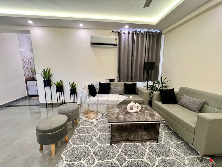 Living Room, sector 53 2 Bedroom 1200 Sq.Ft. Builder Floor In Sector 53 Gurgaon 9100241