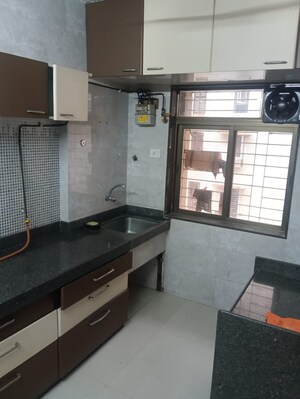 Kitchen in 1 BHK Apartment at Janseva CHS, Goregaon West – for Rent