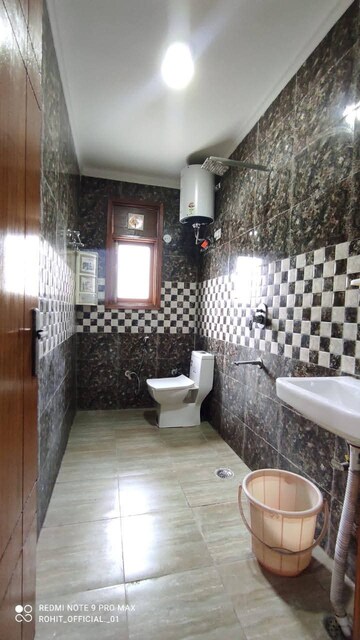 Bathroom in 3 BHK Builder Floor at Saket – for Rent