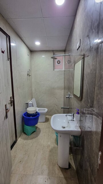 Bathroom in 2 BHK Builder Floor at Saket – for Rent