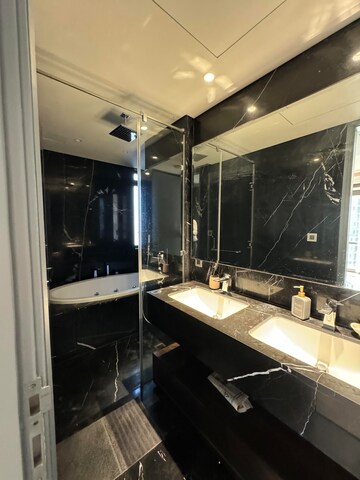 Staircase in 3 BHK Apartment at Lodha Trump Tower, Worli – for Rent