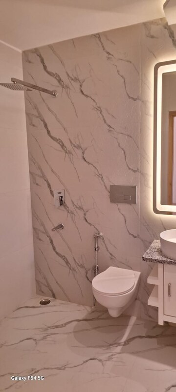 Bathroom in 4 BHK Apartment at Vasant Kunj – for Rent