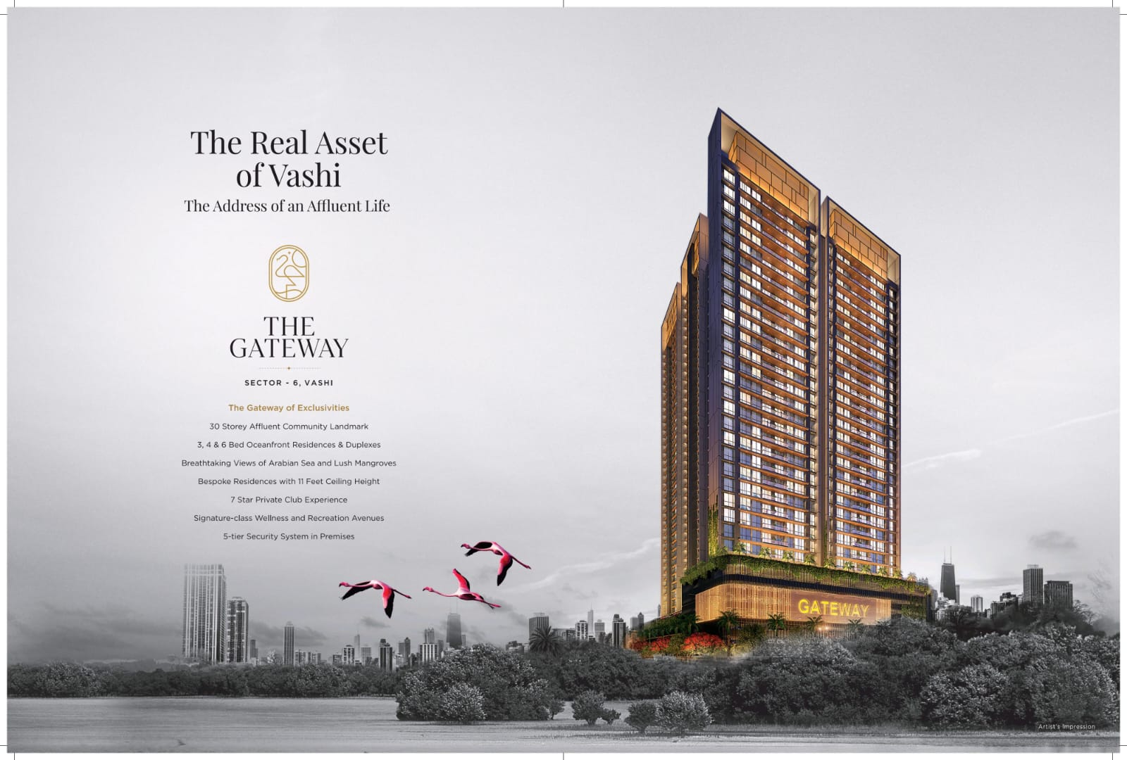 4 BHK + Study Room 2500 Sq.Ft. Apartment in Metricon The Gateway