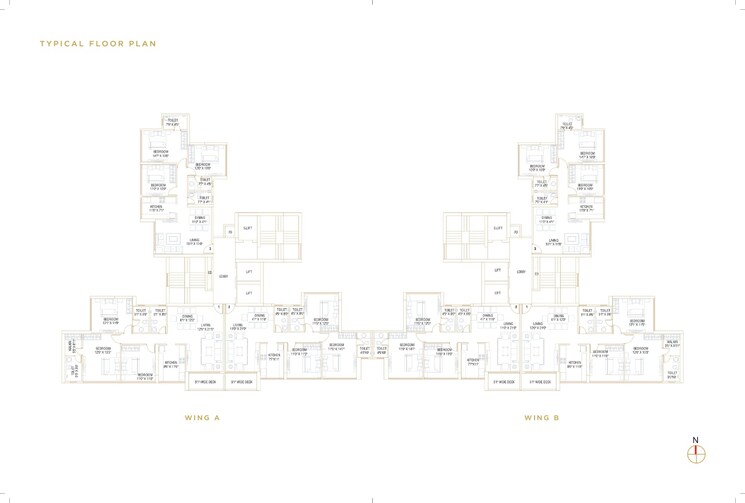 Master Plan, metricon-the-gateway 4 Bedroom 2500 Sq.Ft. Apartment In Vashi Sector 6 Navi Mumbai 9101037