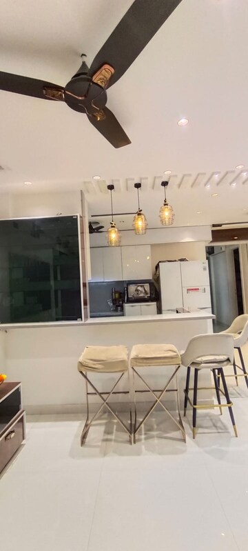 Living Room in 3 BHK Apartment at Hill Crest Manpada, Manpada – for Rent
