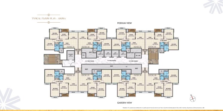 Floor Plan, arihant-advika 2 Bedroom 772 Sq.Ft. Apartment In Vashi Sector 9 Navi Mumbai 9101091