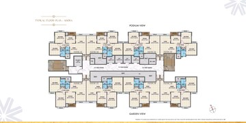 Floor Plan in 3 BHK Apartment at Arihant Advika, Vashi Sector 9 – for Sale