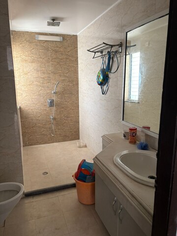 Bathroom in 4 BHK Apartment at Puri Pranayam, Sector 82 – for Rent