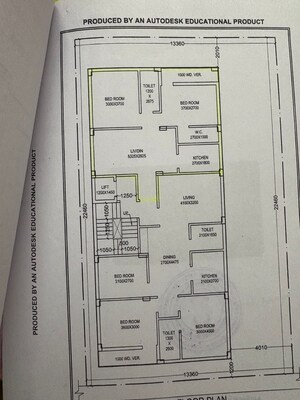 Floor Plan in 2 BHK Apartment at New Town Action Area 1 – for Sale