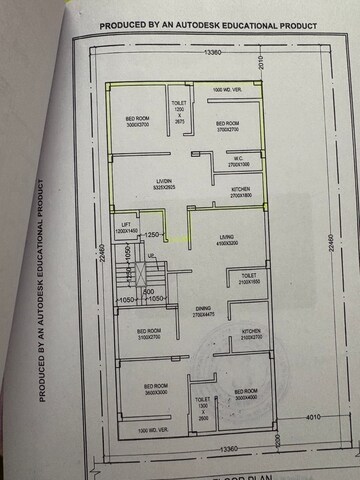 Floor Plan in 2 BHK Apartment at New Town Action Area 1 – for Sale