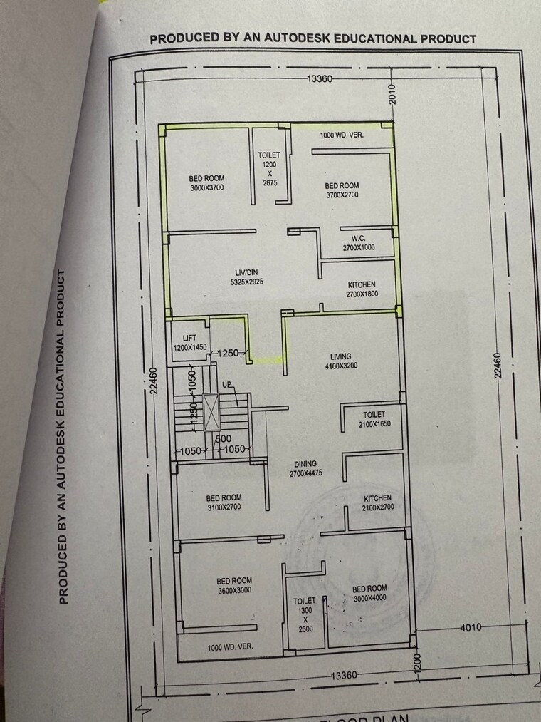Floor Plan, new town action area 1 2 Bedroom 915 Sq.Ft. Apartment In New Town Action Area 1 Kolkata 9101201