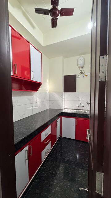 Kitchen in 1 BHK Builder Floor at Palm Residency Chhatarpur, Chattarpur – for Rent