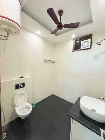 Bathroom in 1 BHK Builder Floor at Saket – for Rent