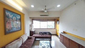 Living Room in 3 BHK Apartment at Worli Sea Face – for Rent