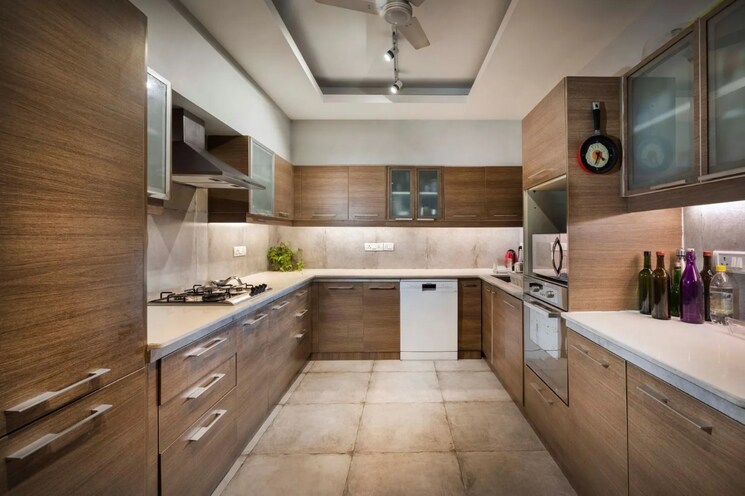 Kitchen, panchsheel park 4 Bedroom 500 Sq.Yd. Builder Floor In Panchsheel Park Delhi 9101495