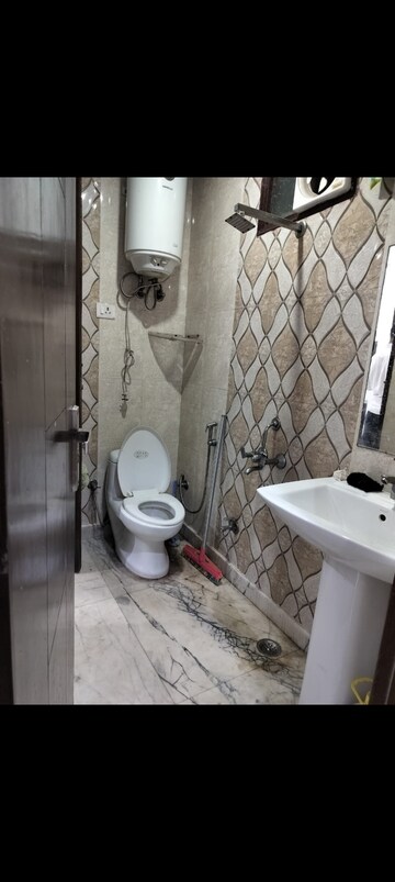Bathroom in 3 BHK Builder Floor at Saket – for Rent