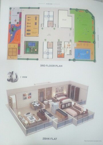 Floor Plan in 2 BHK Apartment at Shree Chamunda Damodarpriya, Kharghar – for Sale