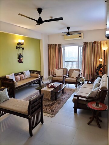 Living Room in 4 BHK Apartment at Nimbus The Hyde park, Sector 78 – for Rent