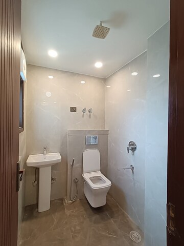 Bathroom in 3 BHK Builder Floor at Chattarpur – for Rent