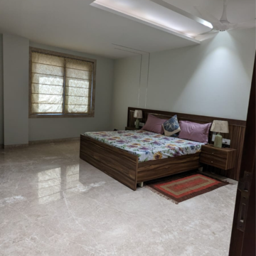 Bedroom in 3 BHK Builder Floor at RWA DDA Flats Kalkaji, Kailash Hills – for Rent