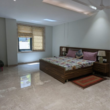 Bedroom in 3 BHK Builder Floor at RWA DDA Flats Kalkaji, Kailash Hills – for Rent
